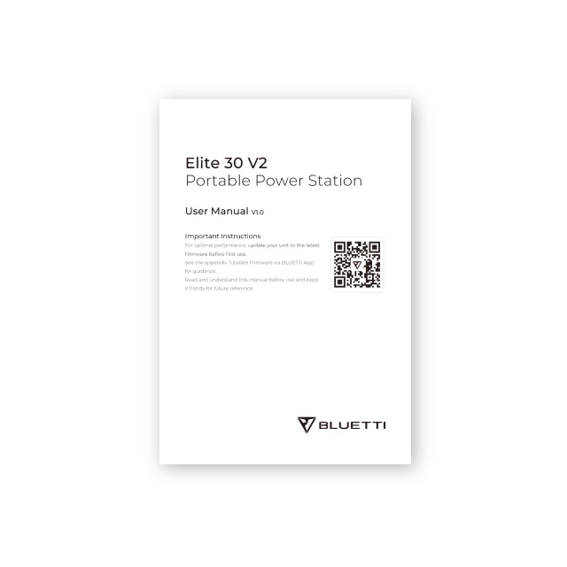Elite 30 V2 Manual de usuario