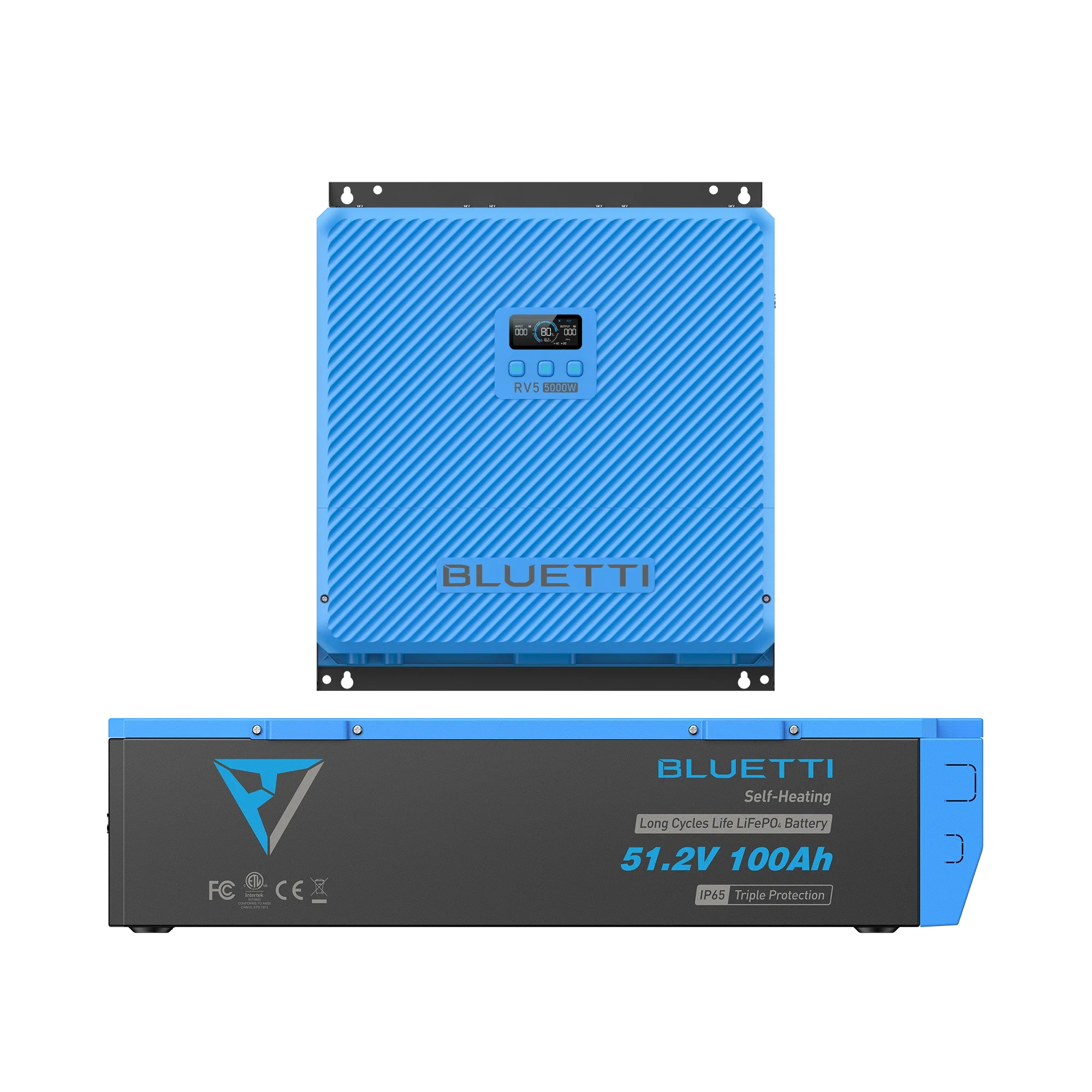 BLUETTI 5-in-1 power hub combines an inverter, MPPT solar charge controller, alternator charger, DC-DC converter, and circuit protection into one compact unit.