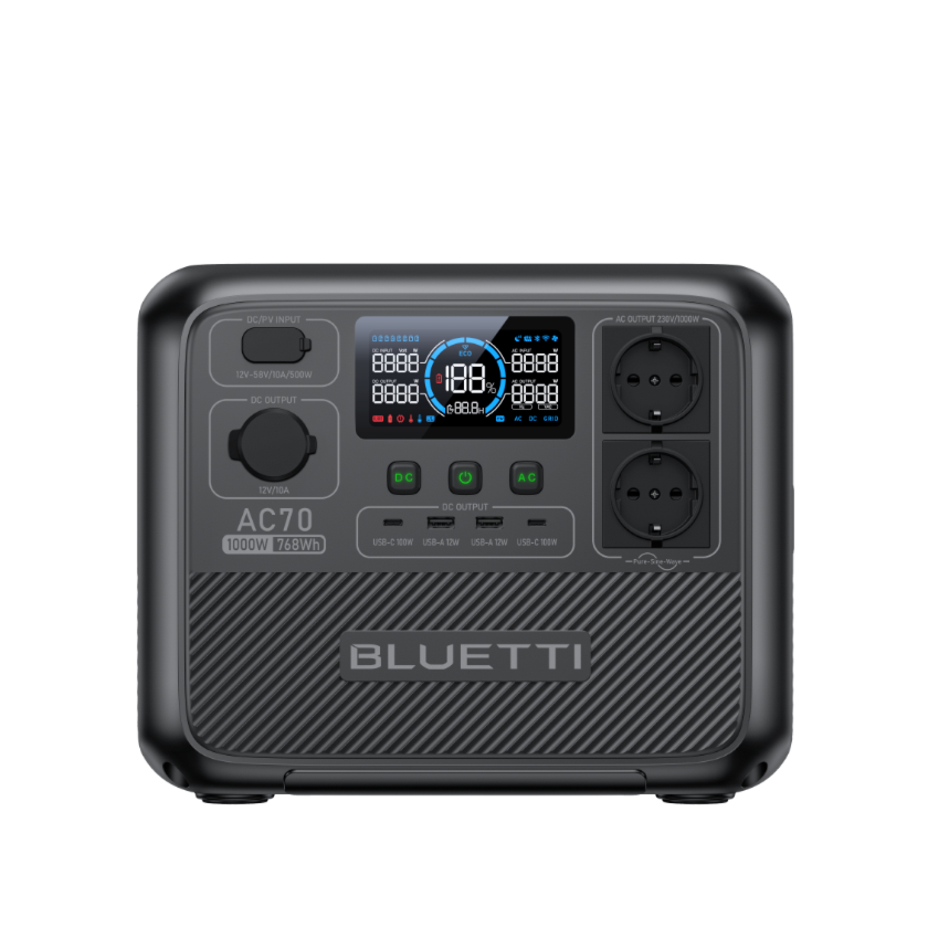BLUETTI PowerOak EB70 Portable Power Station | 1000W 716Wh