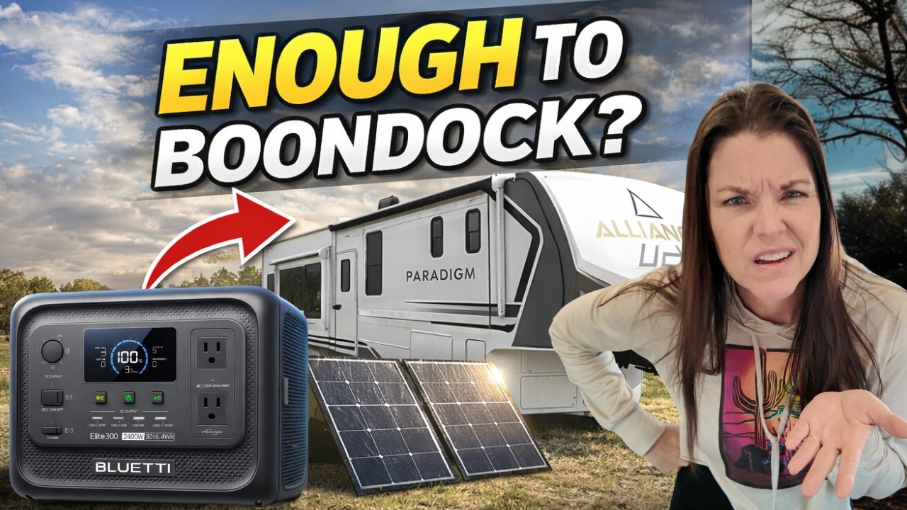 Can a Portable Power Station Run a 40ft Fifth Wheel? Real Boondocking Test