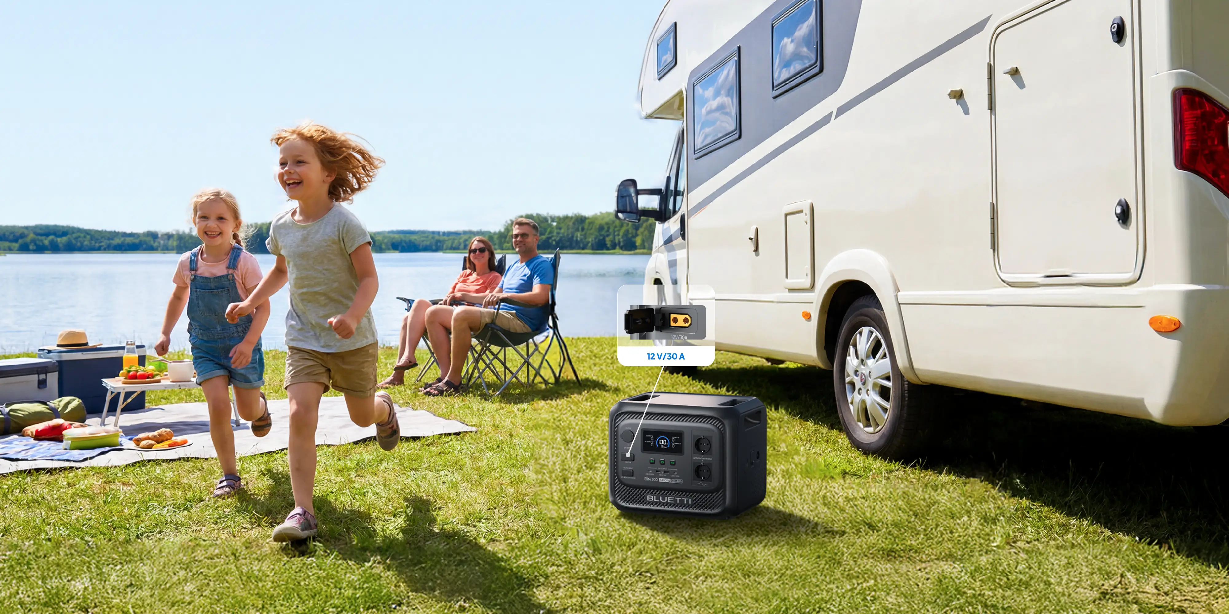 BLUETTI Elite 300 Tu centro de energía DC de alta potencia para autocaravanas