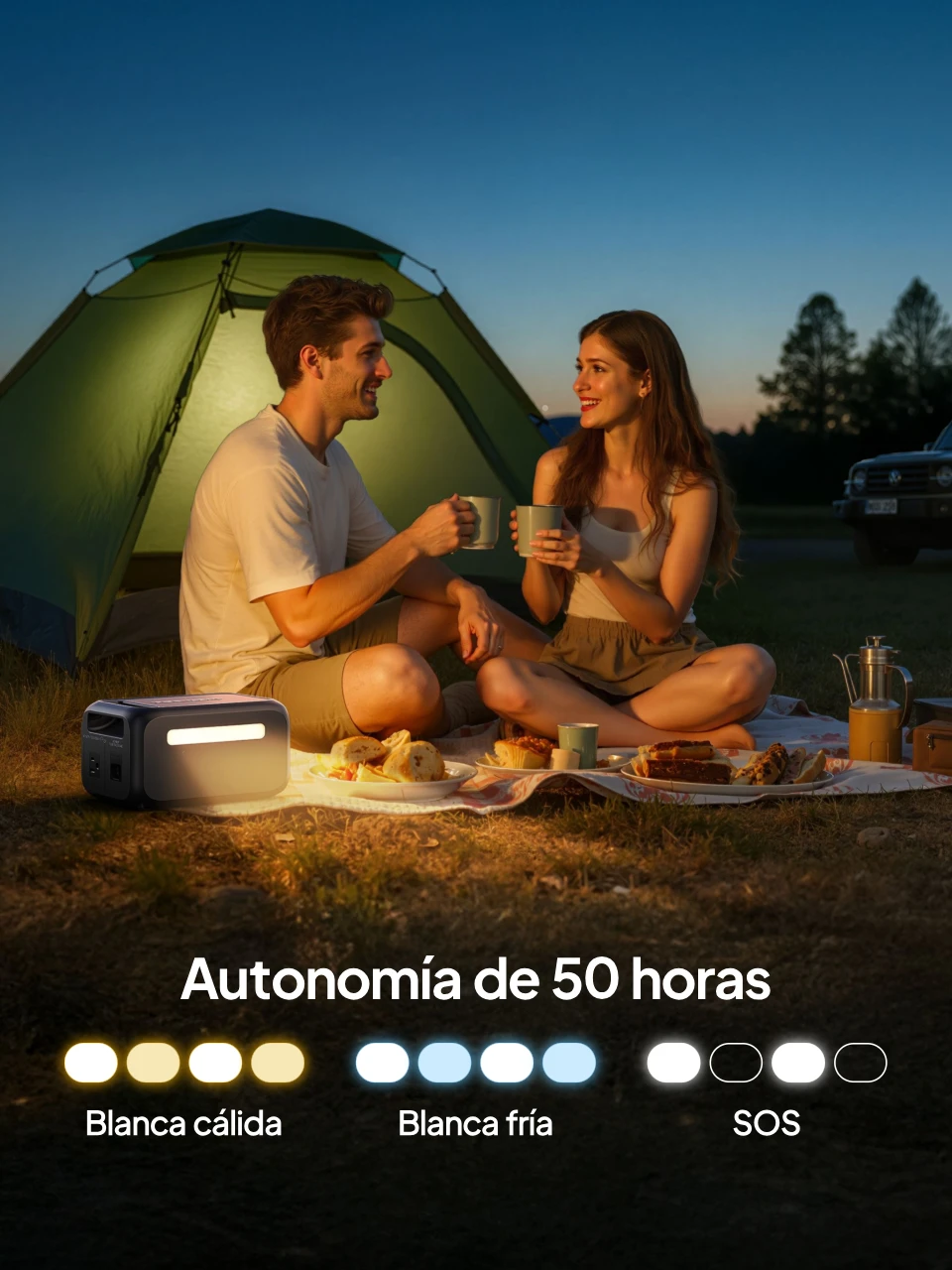 Estación de energía mini BLUETTI Elite 10: 50 horas de funcionamiento.