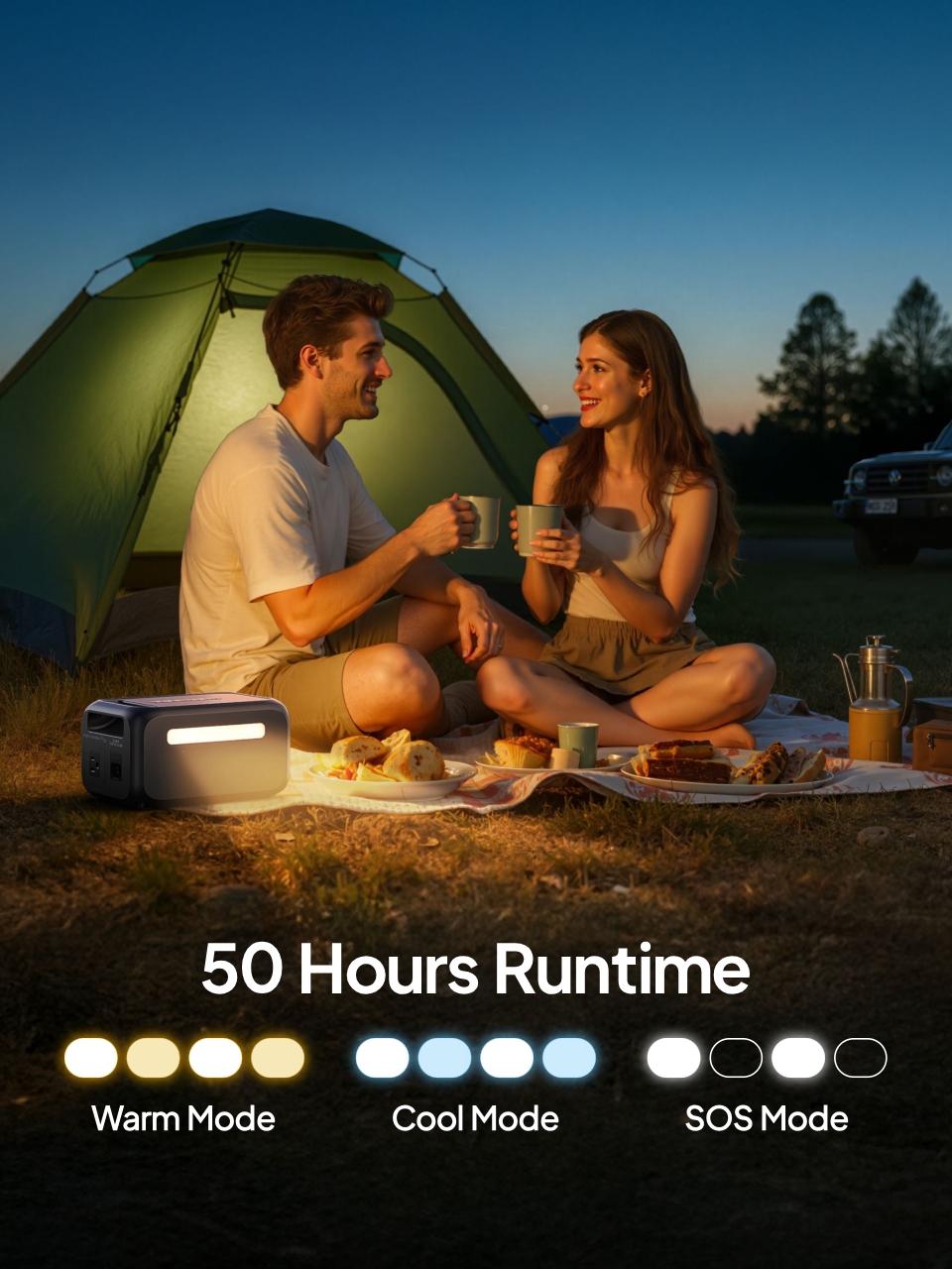BLUETTI Elite 10 Mini Power Station-50 Hours Runtime