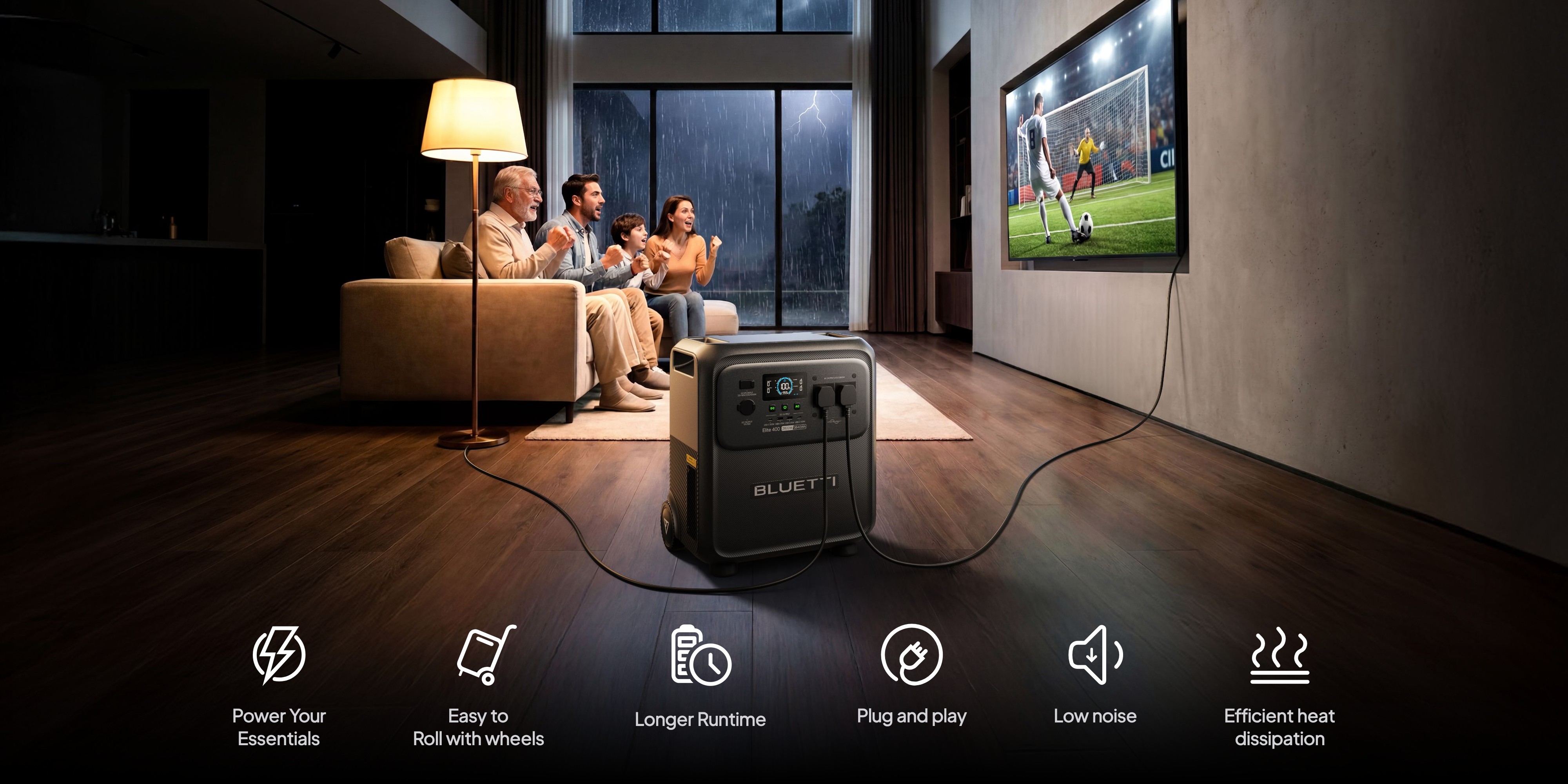 4 kWh Elite 400 Powers Your Essential Devices