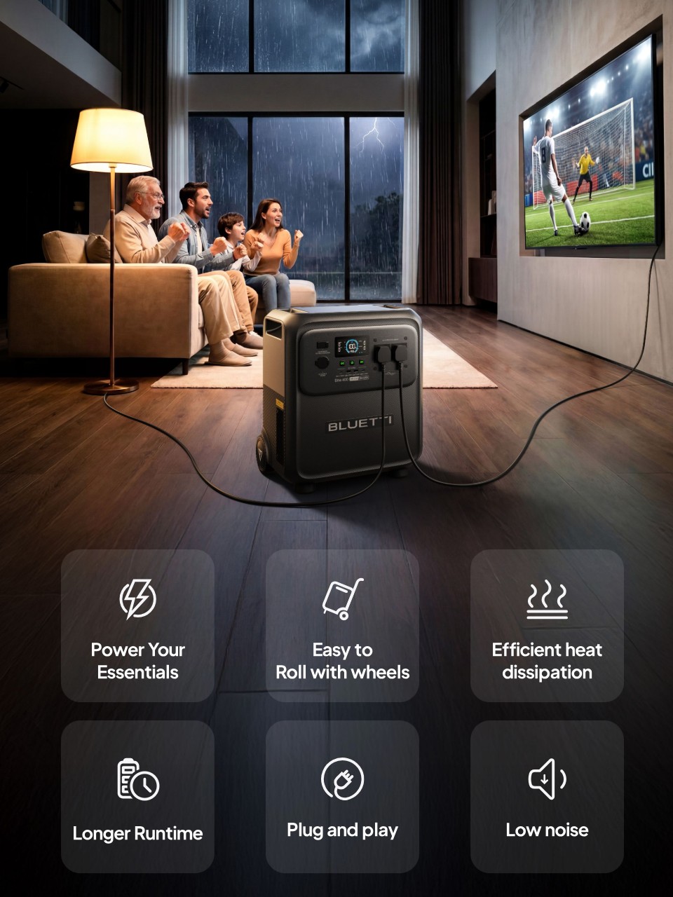 4 kWh Elite 400 Powers Your Essential Devices