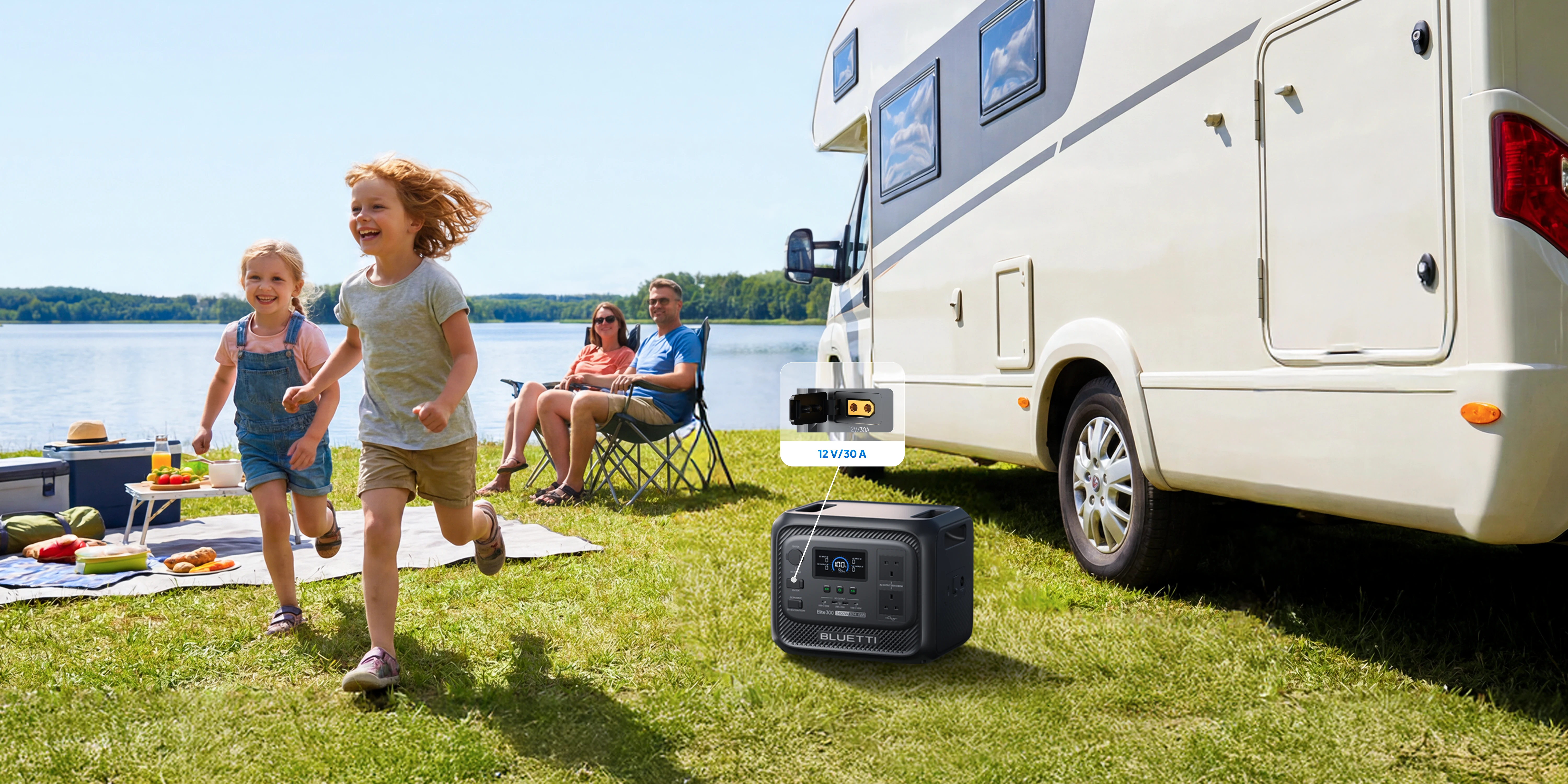 BLUETTI Elite 300 Your RV High‑Power DC Hub