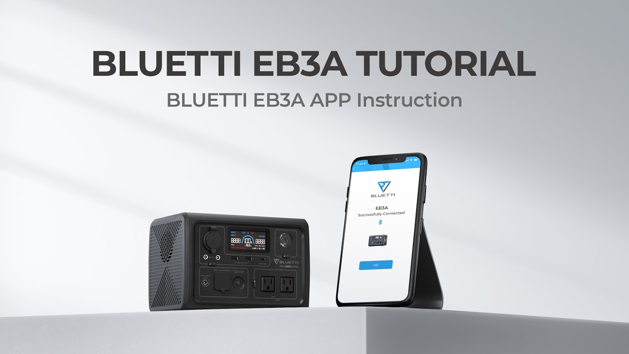 BLUETTI EB3A | How to Control EB3A via App