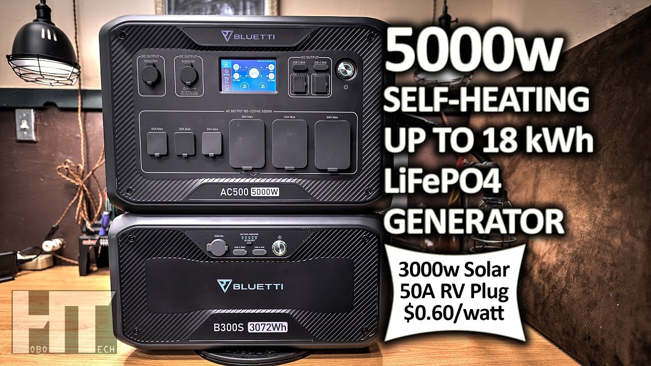 Bluetti AC500 5000w LiFePO4 UPS Tragbare Powerstation Solargenerator Test