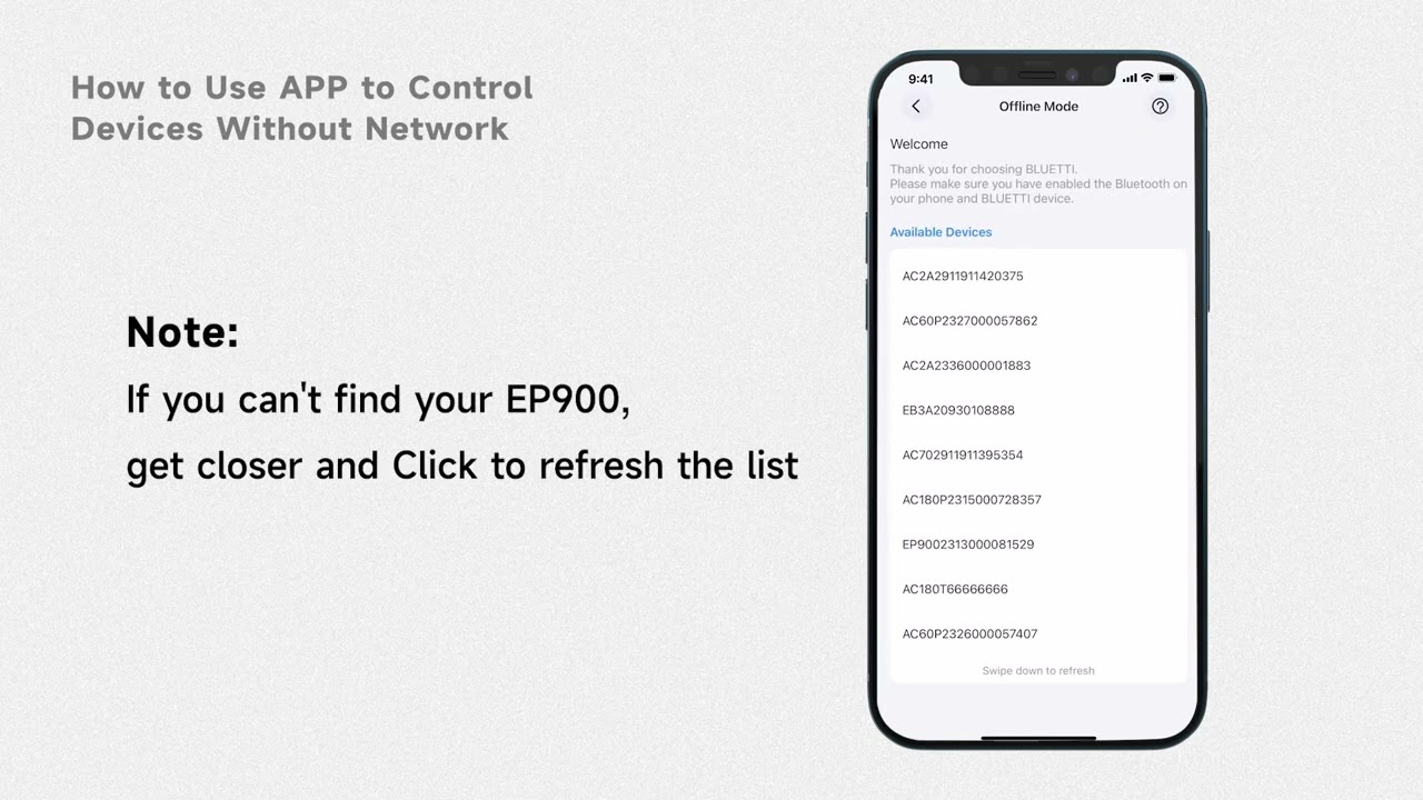 BLUETTI EP900 APP Control | How to Use APP to Control Devices Without Network