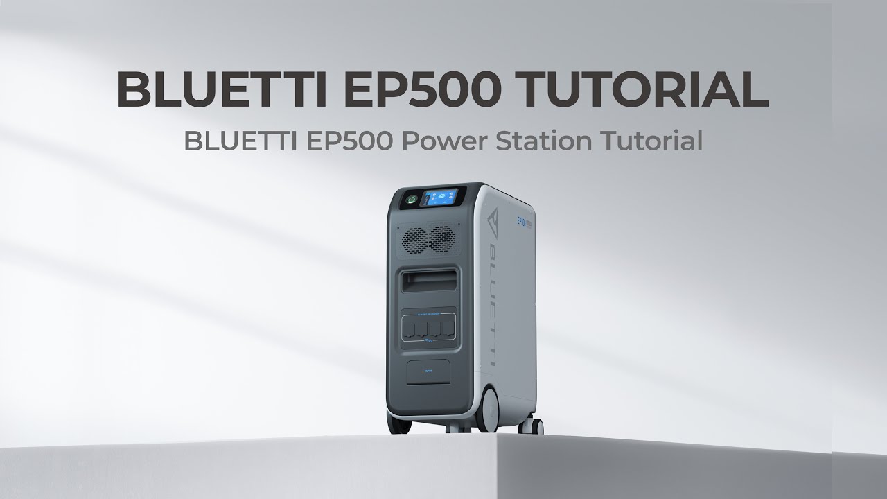 BLUETTI EP500 | Power Station Backup Tutorial