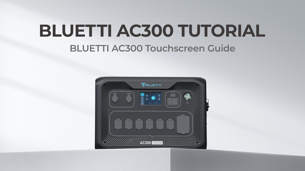 BLUETTI AC300 | Menu & Settings