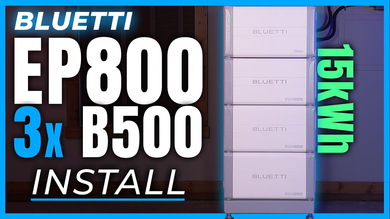 How to install BLUETTI EP800 B500