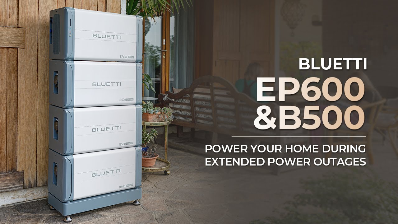 BLUETTI EP600 & B500 | 6000W LiFePO4 USV Powerstation