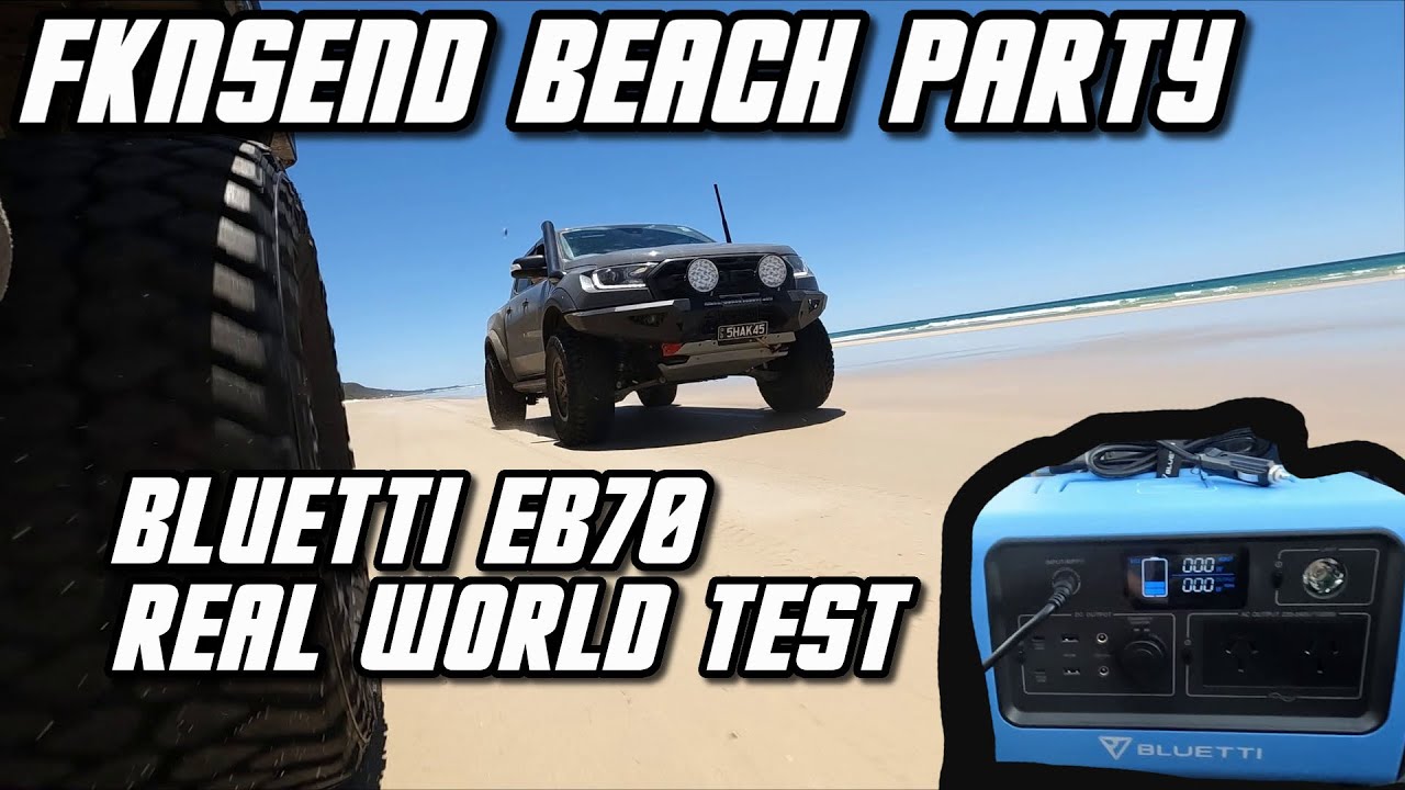 Bluetti EB70 Powerstation im Praxistest & Review / Strandparty mit fknsend