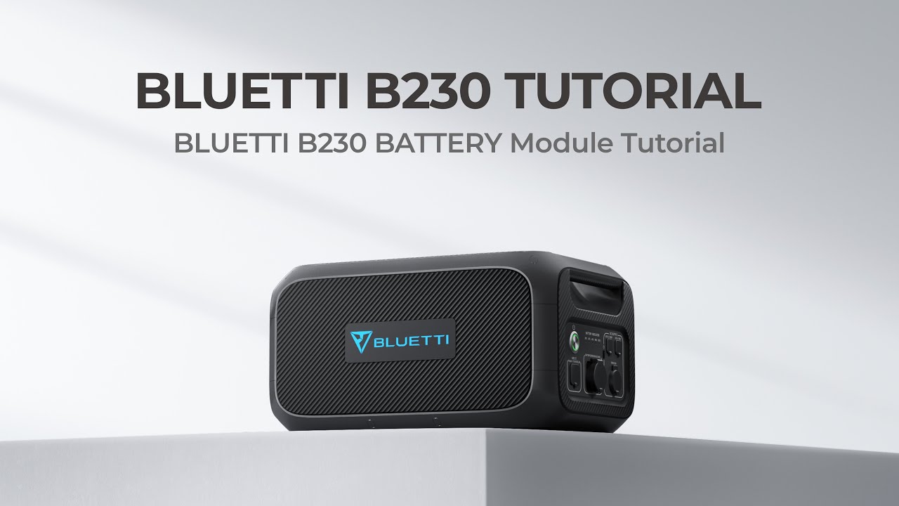 B230 Expansion Battery Tutorial