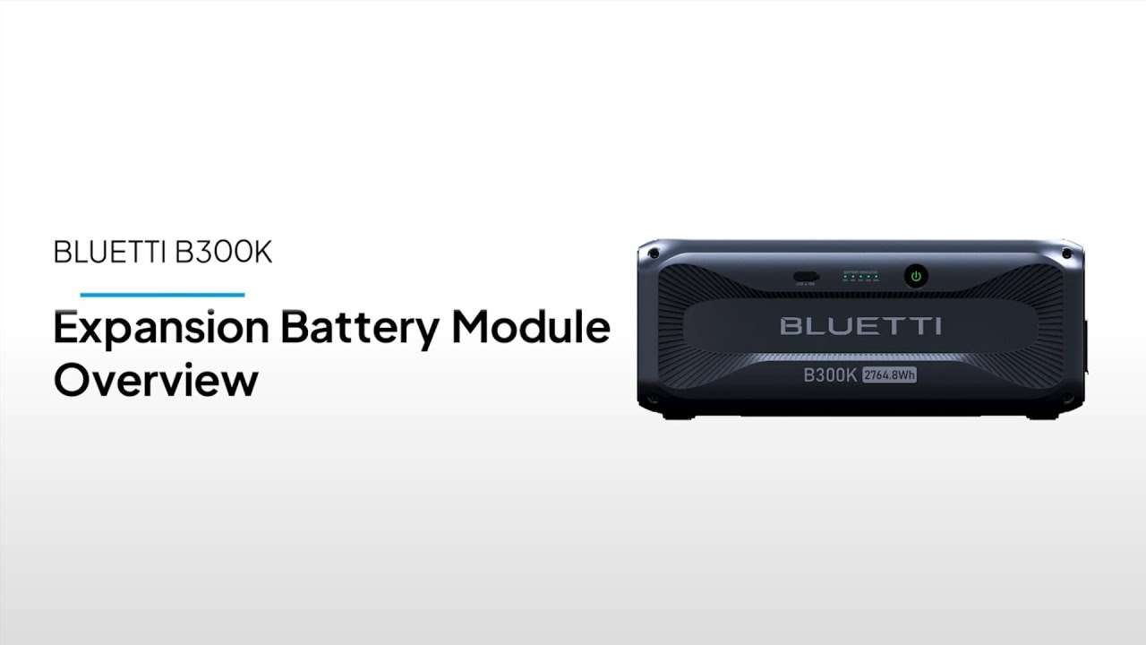 BLUETTI丨B300K Expansion Battery Module Overview