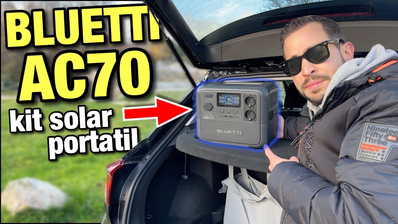 ELECTRICIDAD GRATIS en cualquier LUGAR | BLUETTI AC70 + Kit Solar