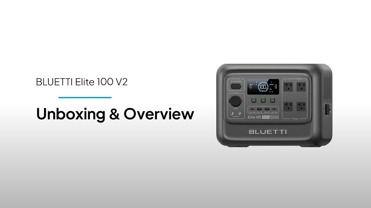 BLUETTI Elite 100 V2 | Unboxing & Overview