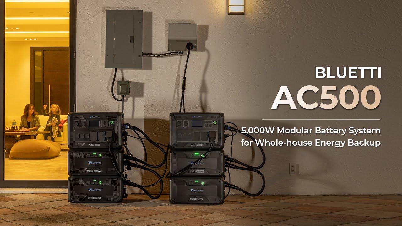 BLUETTI | AC500 5.000W Modular Battery System for Whole-house Energy Backup