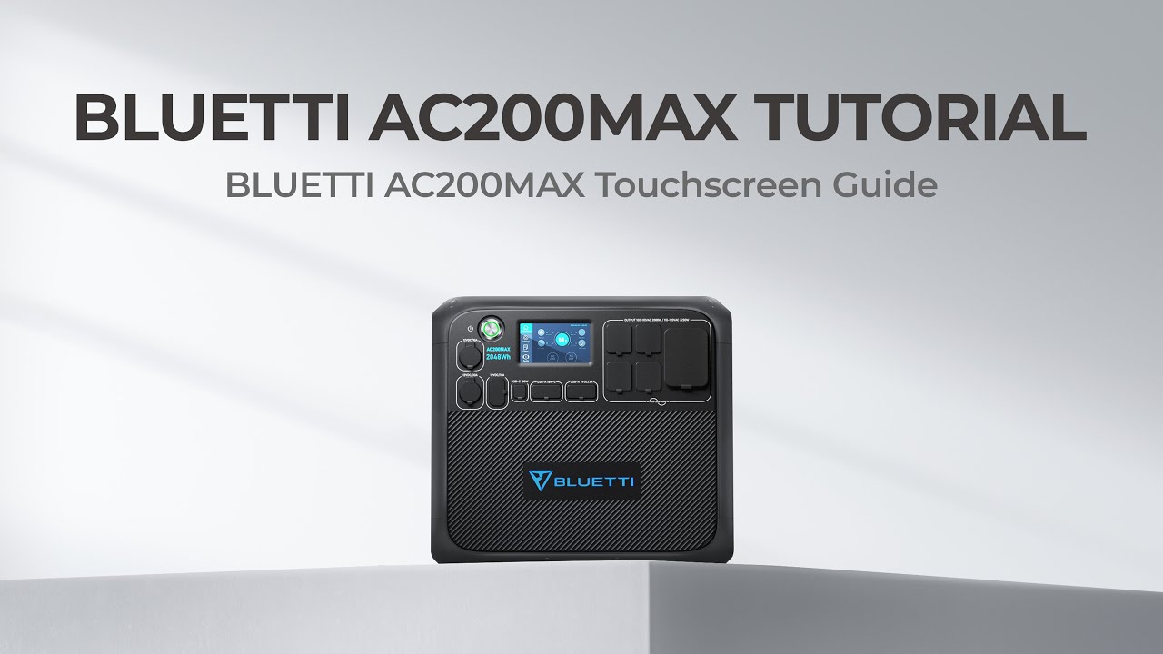 BLUETTI AC200MAX | Menu & Settings