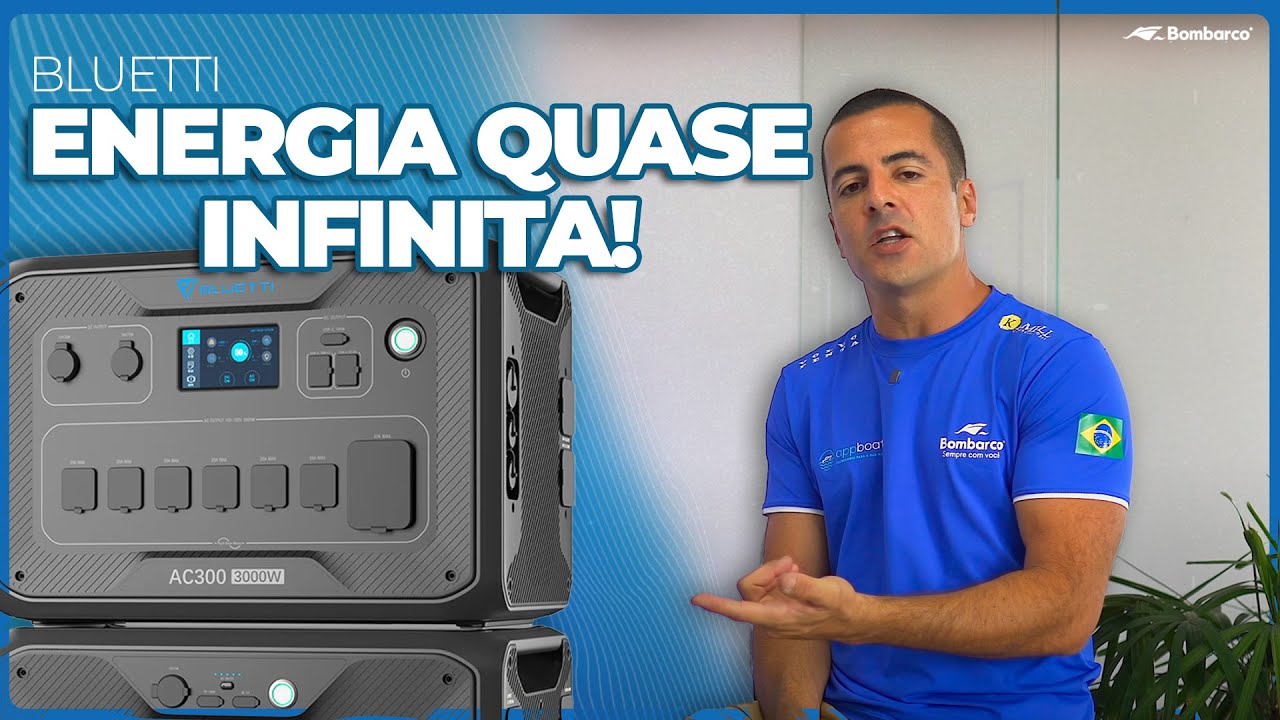 Futuro! Energia silenciosa, Inteligente e limpa para o seu barco. UNBOXING Bluetti AC300!