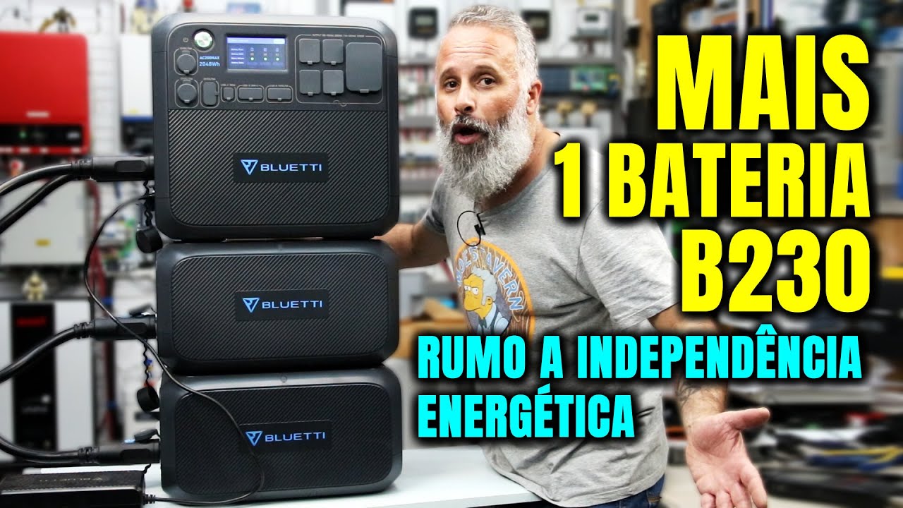 NOVA Bateria OffGrid LifePO4 B230 BLUETTI para o AC200MAX | Energia Solar OffGrid