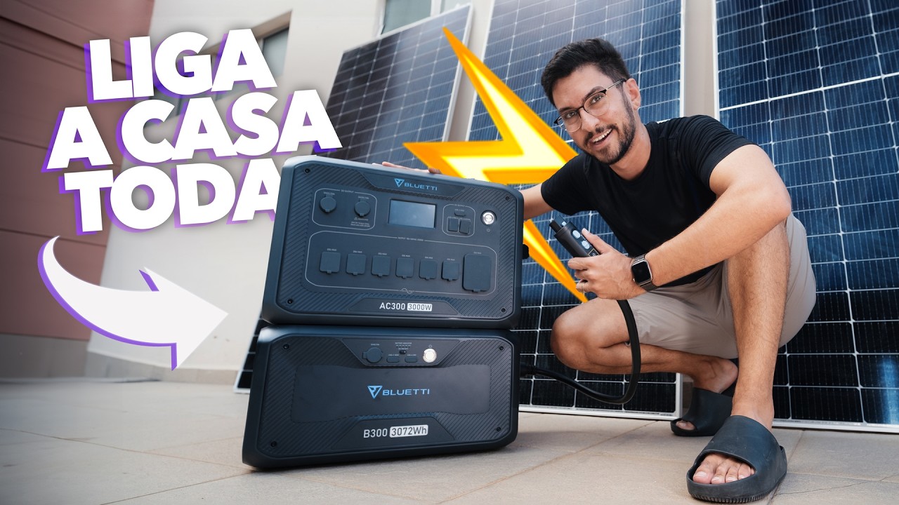 Nada de APAGÃO! Essa ESTAÇÃO DE ENERGIA liga sua casa TODA! | Bluetti AC300